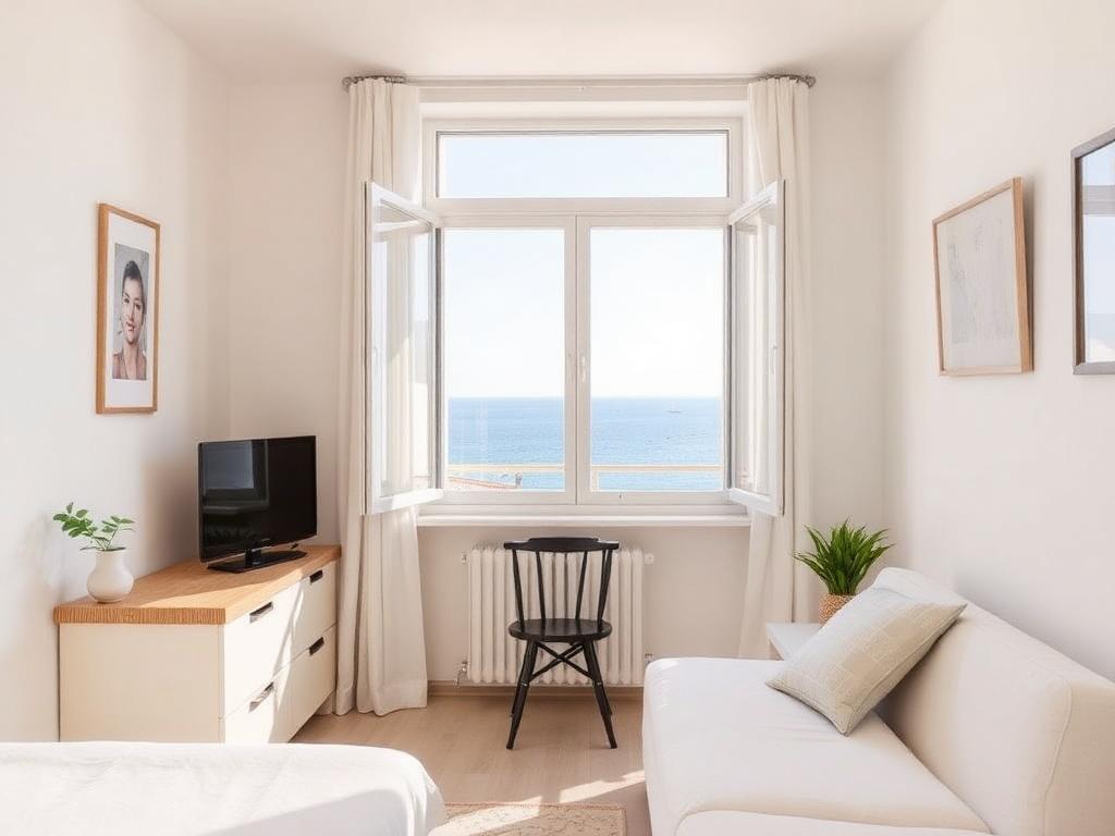 Beachfront Studio 1 - 1 bedroom townhouse in Puchol, Jávea for long-term rent